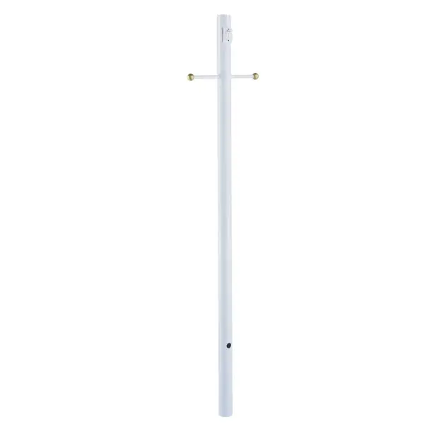 7-Foot Direct Burial Post with Outlet & Crossarm