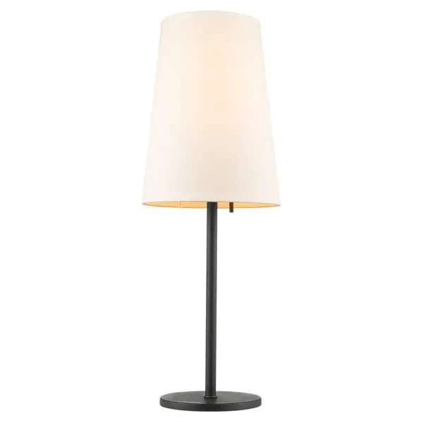 The Primo table lamp combines traditional elegance with transitional versatility. Its antique bronze steel base and lattice cream linen shade create a warm, inviting glow perfect for bedside or living spaces. - alternate view