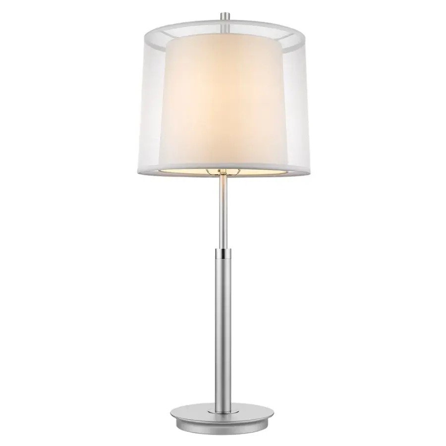 Elegant Contemporary Table Lamp with Sophisticated Metallic Finish - Image 2