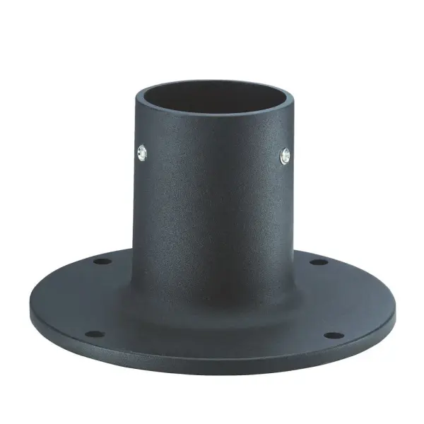 Flange Base Lamp Post Accessory in Matte Black