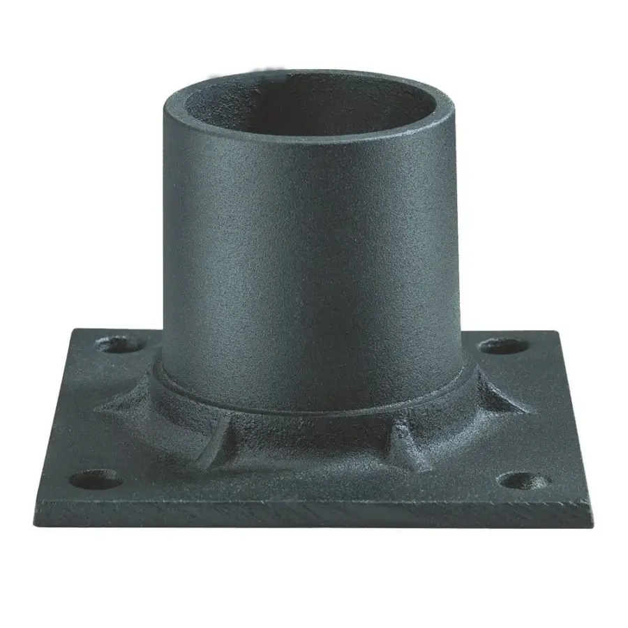 Lamp Post Pier Mount - Matte Black