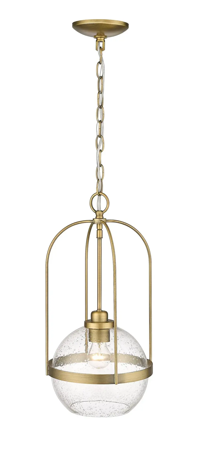 Devonshire 1-Light Pendant in Antique Textured Bronze - Image 1