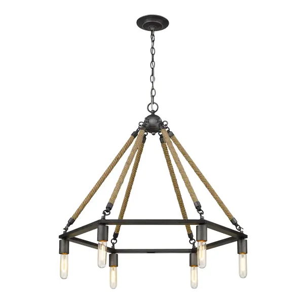 Holden 6-Light Chandelier in Antique Gray - Image 2