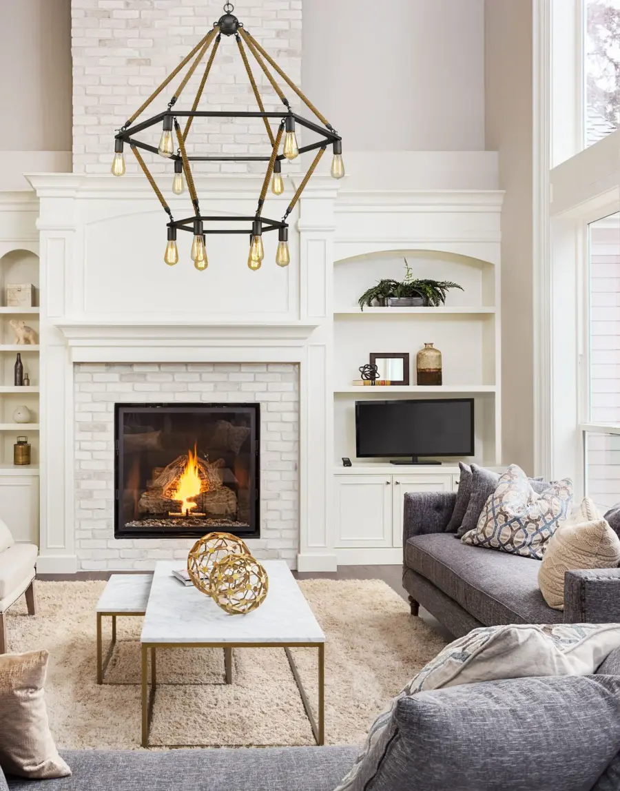 Holden 12-Light Chandelier in Antique Gray - Image 5