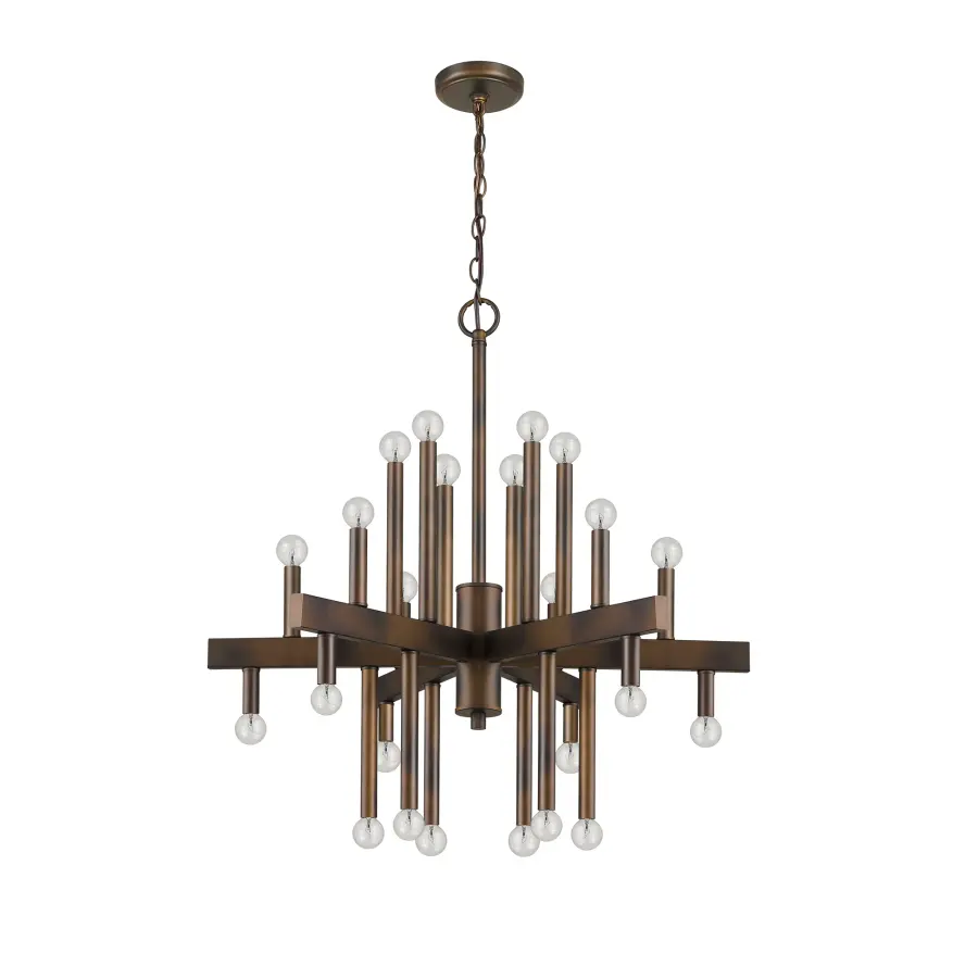 Fallon 24-Light Chandelier in Oil-Rubbed Bronze - Image 3