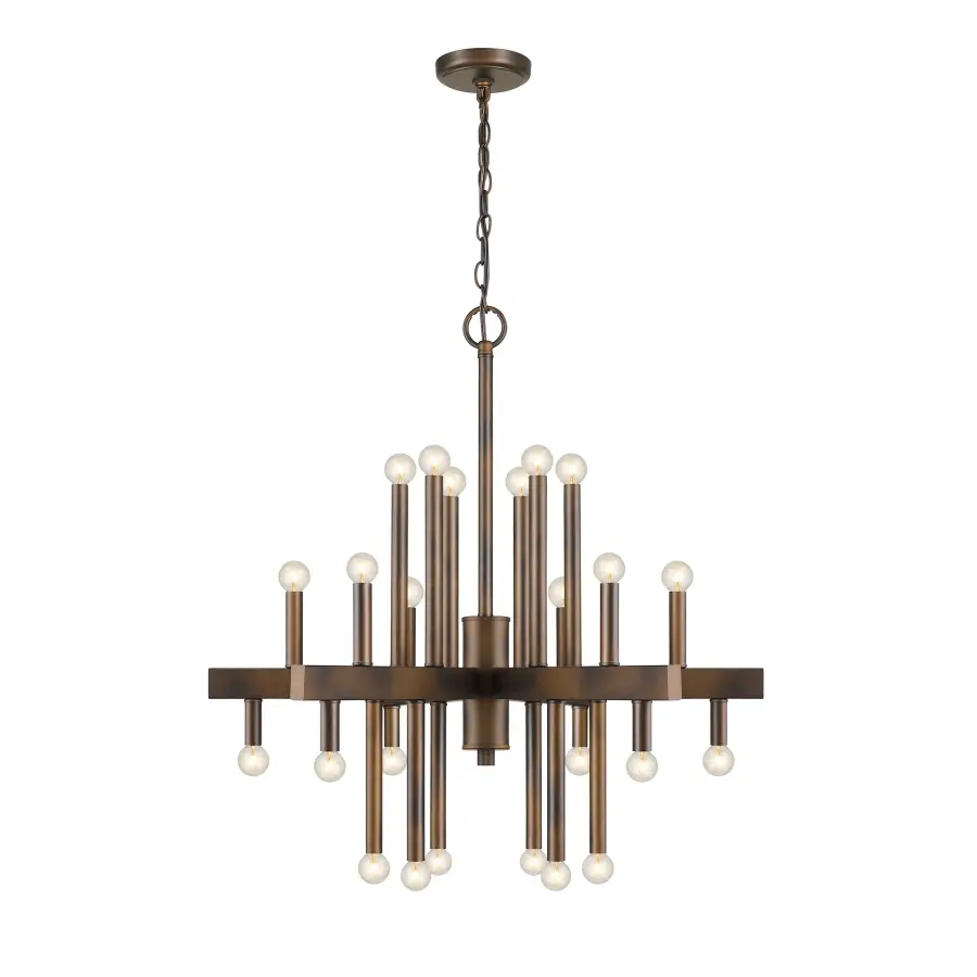 Fallon 24-Light Chandelier in Oil-Rubbed Bronze - Image 4