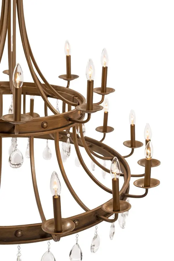 Krista 24-Light Chandelier in Antique Gold - Image 2