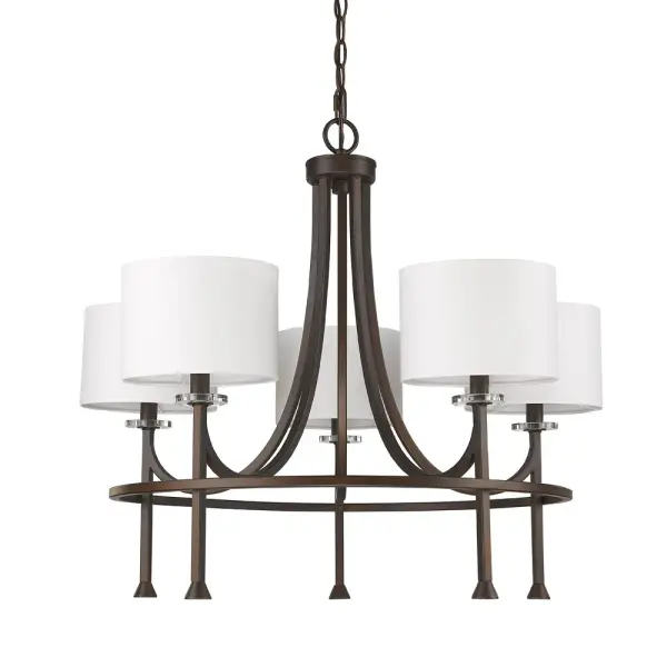 Kara 5-Light Chandelier in Oil Rubbed Bronze