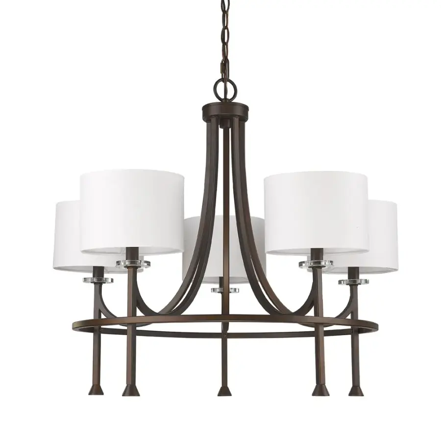 Kara 5-Light Chandelier in Oil Rubbed Bronze