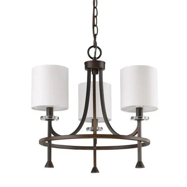 Kara 3-Light Chandelier in Oil Rubbed Bronze