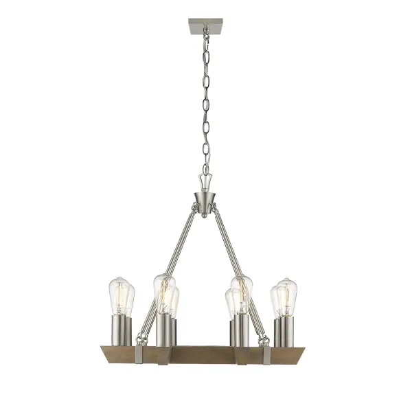 Versatile 8-Light Chandelier with Clean Transitional Design - Image 3