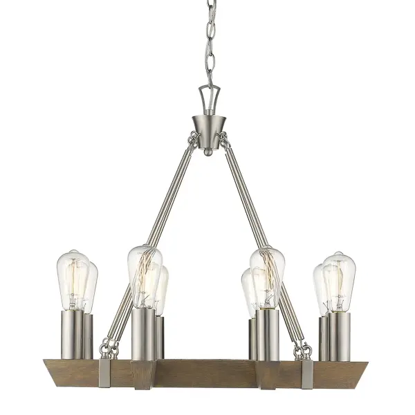 Versatile 8-Light Chandelier with Clean Transitional Design - Image 4