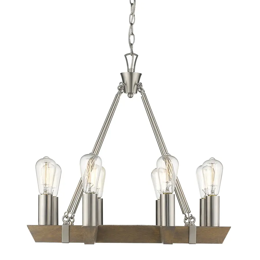 Versatile 8-Light Chandelier with Clean Transitional Design - Image 4