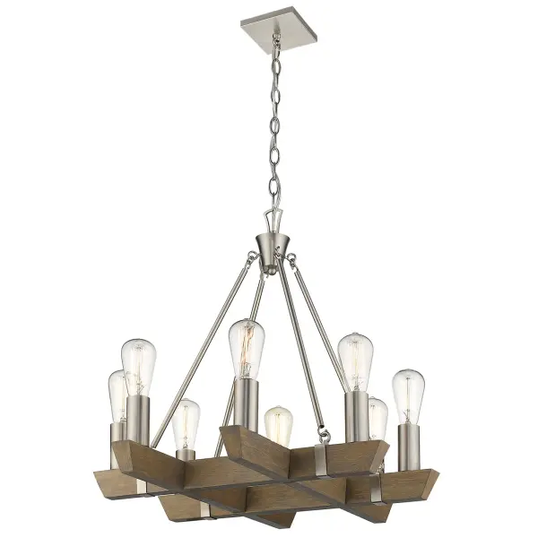 Versatile 8-Light Chandelier with Clean Transitional Design - Image 5