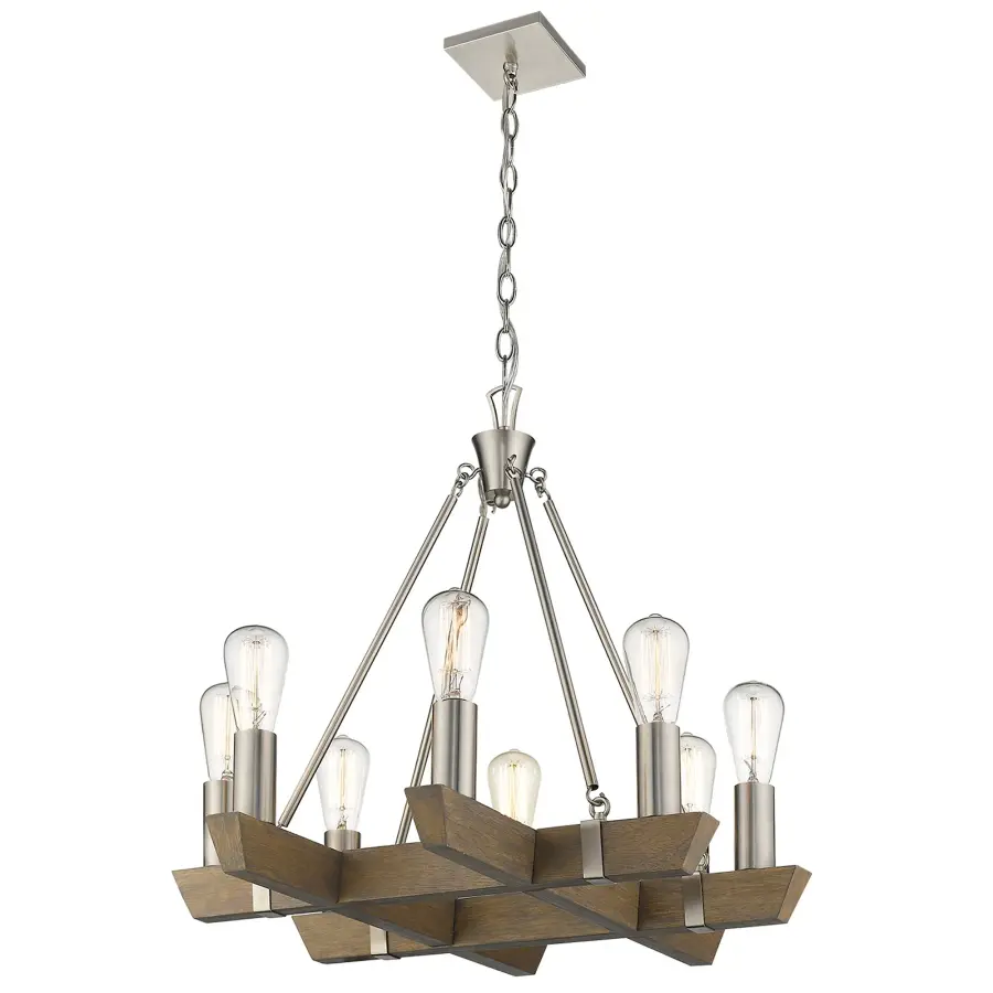 Versatile 8-Light Chandelier with Clean Transitional Design - Image 5