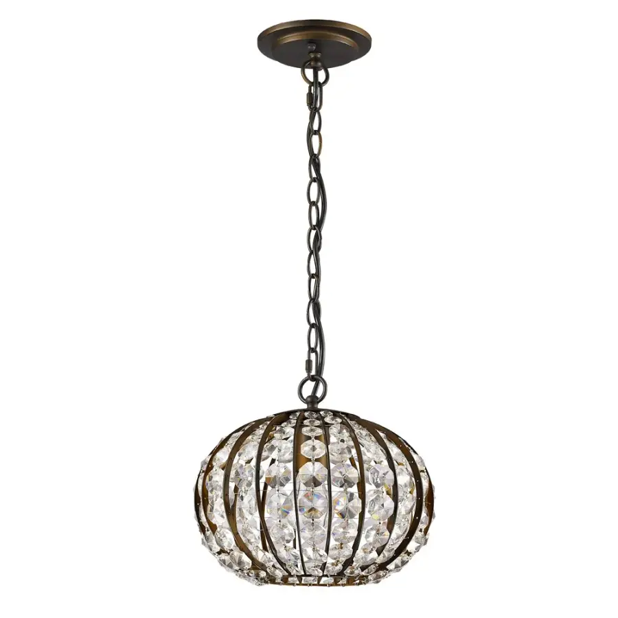 Olivia 1-Light Pendant in Oil Rubbed Bronze