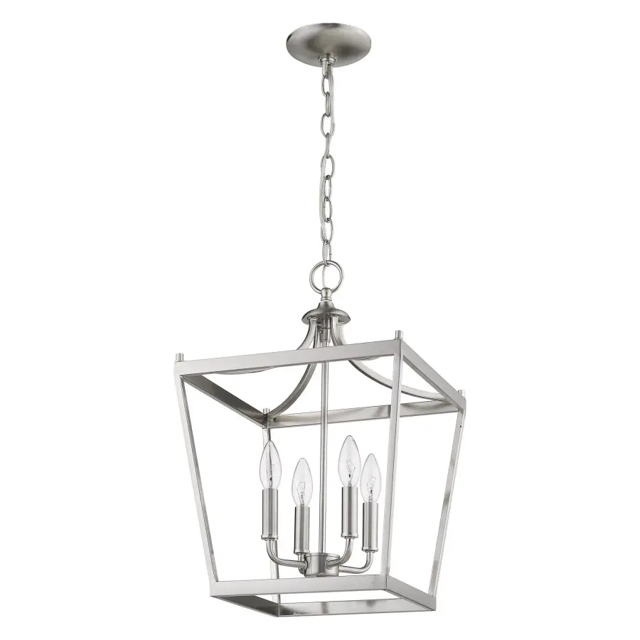 Kennedy 4-Light Chandelier in Satin Nickel - Image 1