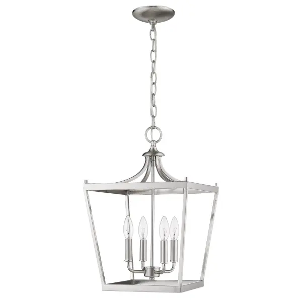 Kennedy 4-Light Chandelier in Satin Nickel - Image 4