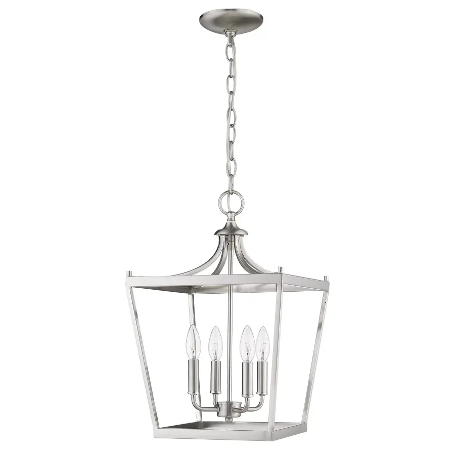 Kennedy 4-Light Chandelier in Satin Nickel - Image 4