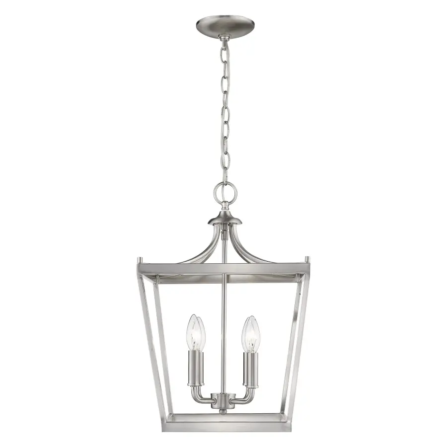 Kennedy 4-Light Chandelier in Satin Nickel - Image 6