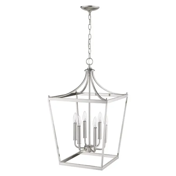 Kennedy 6-Light Chandelier in Satin Nickel - Image 7