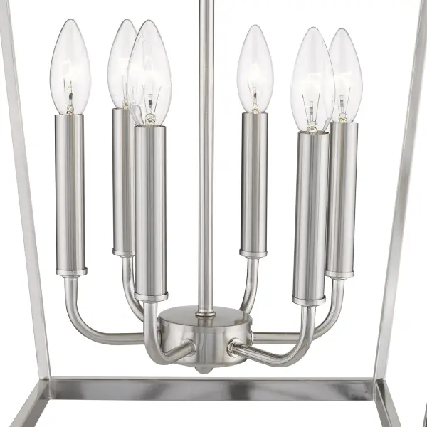 Kennedy 6-Light Chandelier in Satin Nickel - Image 8