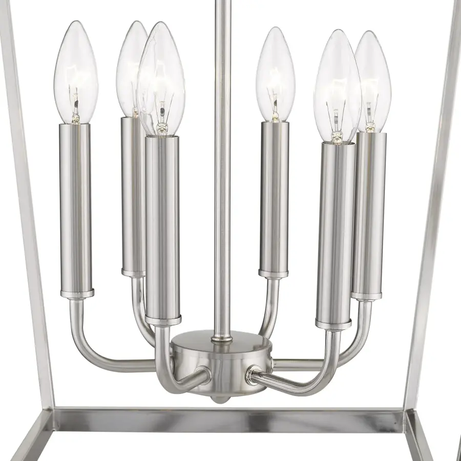 Kennedy 6-Light Chandelier in Satin Nickel - Image 8