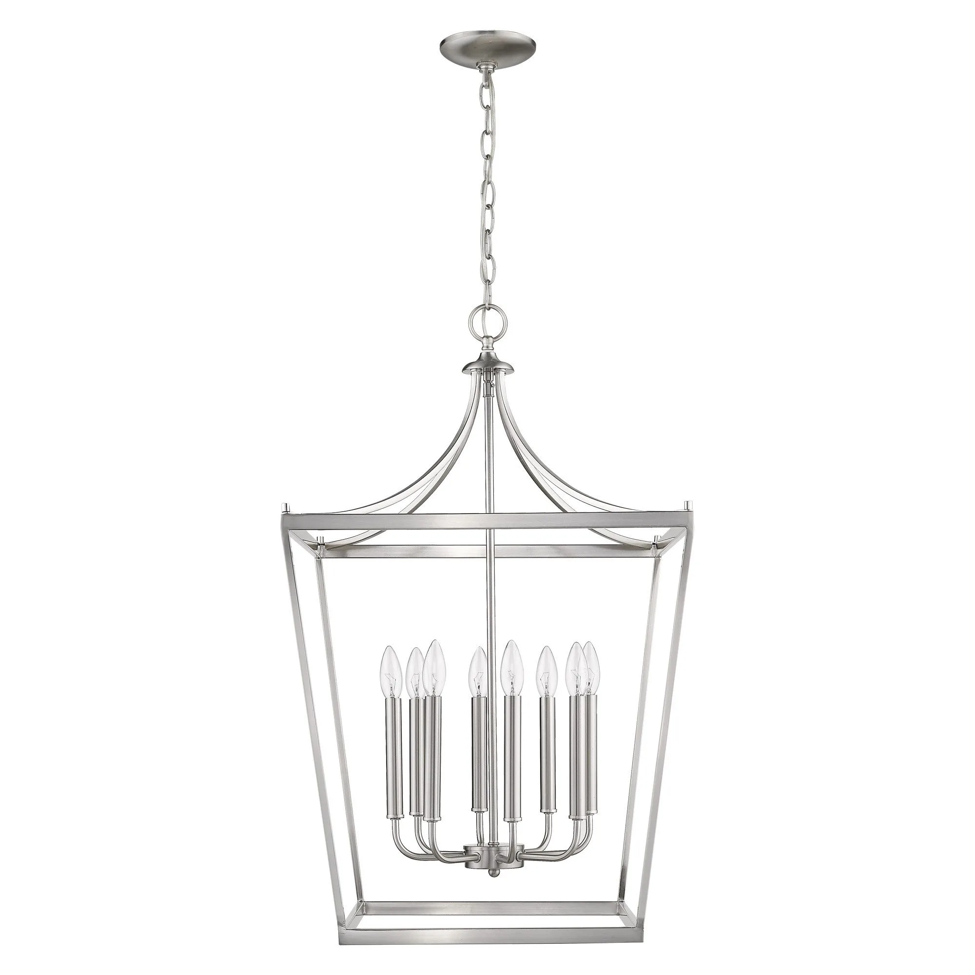 Kennedy 8-Light Chandelier in Satin Nickel