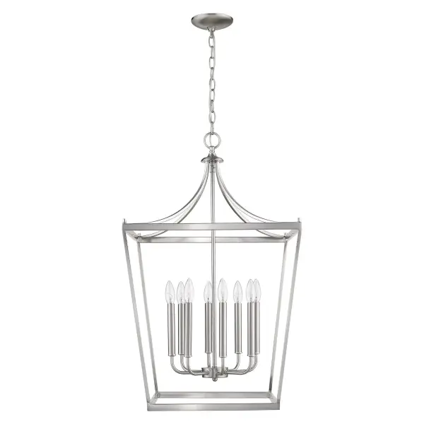 Kennedy 8-Light Chandelier in Satin Nickel - Image 1