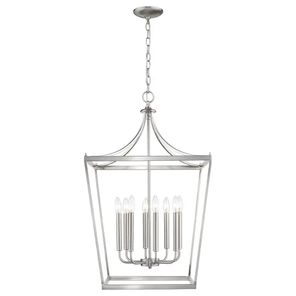 Kennedy 8-Light Chandelier in Satin Nickel - Image 2