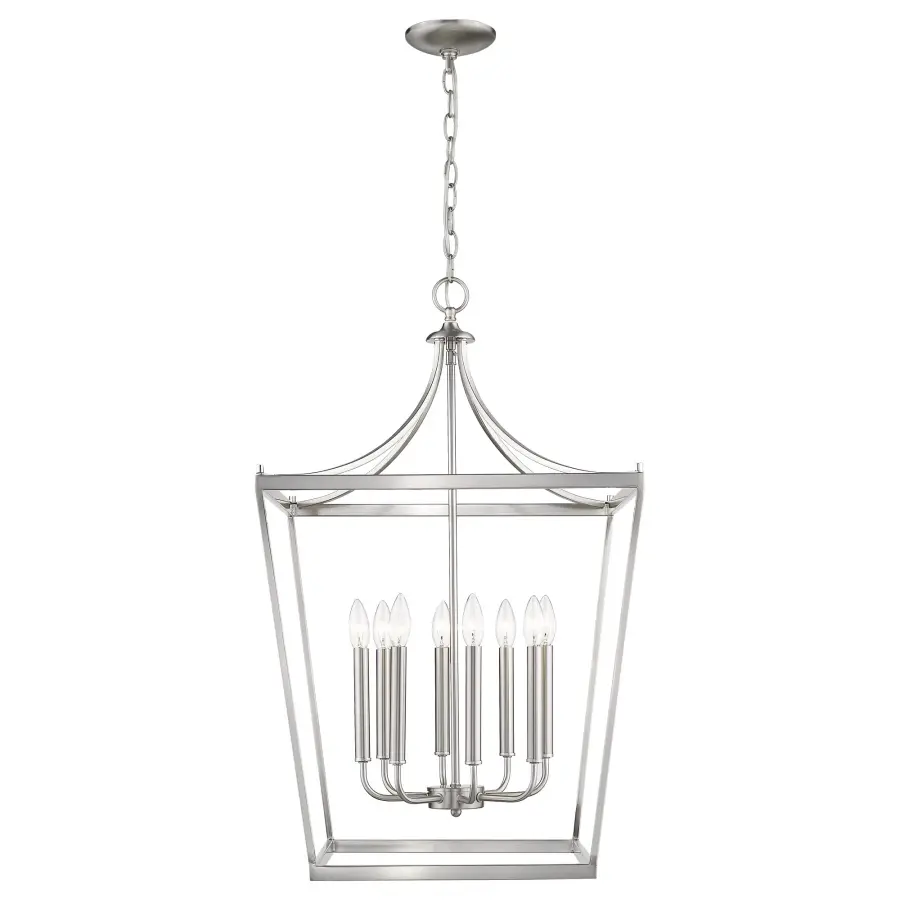 Kennedy 8-Light Chandelier in Satin Nickel - Image 2