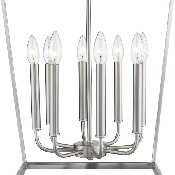 Kennedy 8-Light Chandelier in Satin Nickel - Image 3
