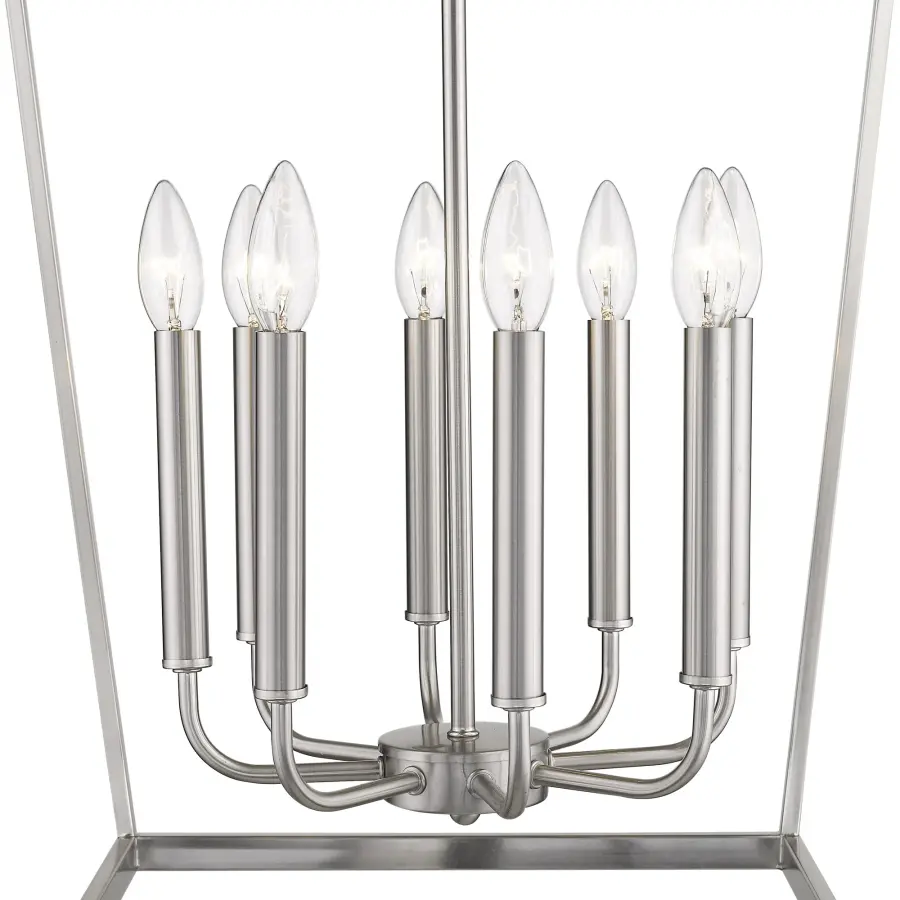 Kennedy 8-Light Chandelier in Satin Nickel - Image 3