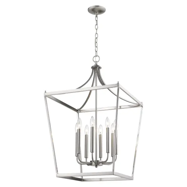 Kennedy 8-Light Chandelier in Satin Nickel - Image 4