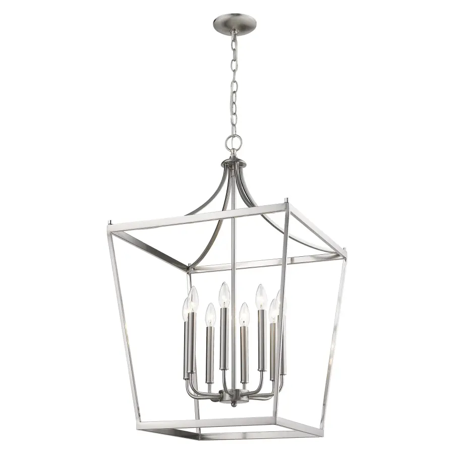 Kennedy 8-Light Chandelier in Satin Nickel - Image 4