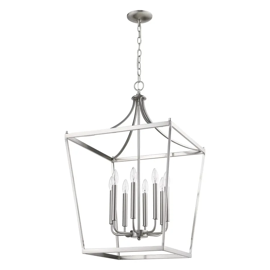 Kennedy 8-Light Chandelier in Satin Nickel - Image 5