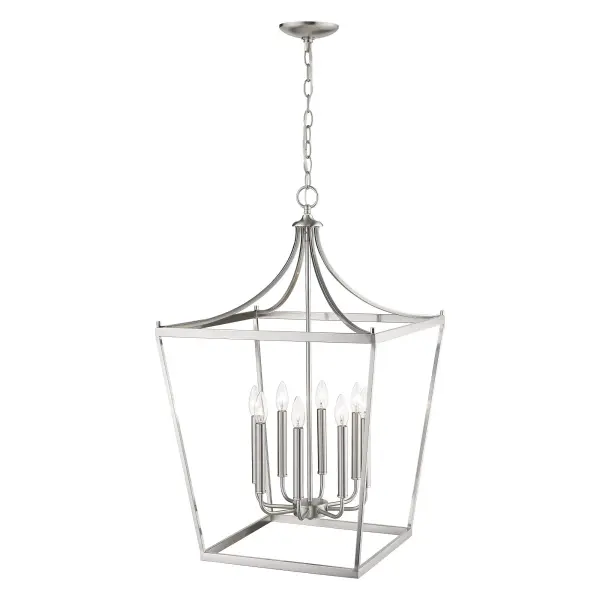 Kennedy 8-Light Chandelier in Satin Nickel - Image 6
