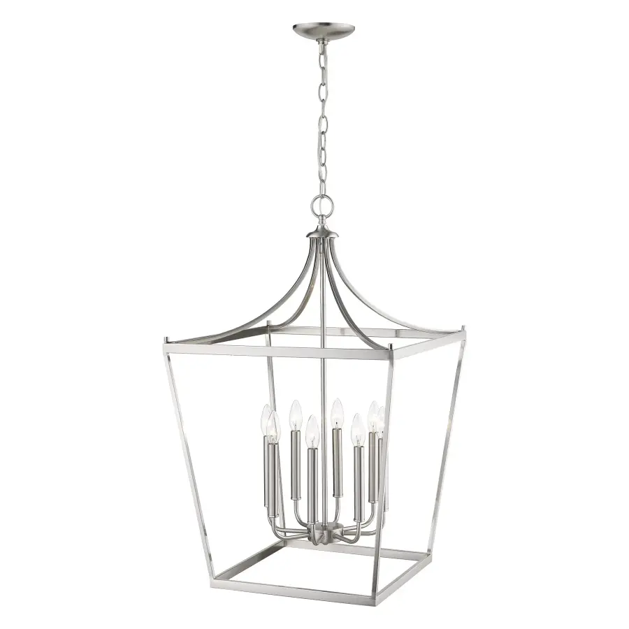 Kennedy 8-Light Chandelier in Satin Nickel - Image 6