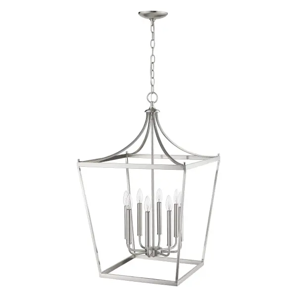 Kennedy 8-Light Chandelier in Satin Nickel - Image 7