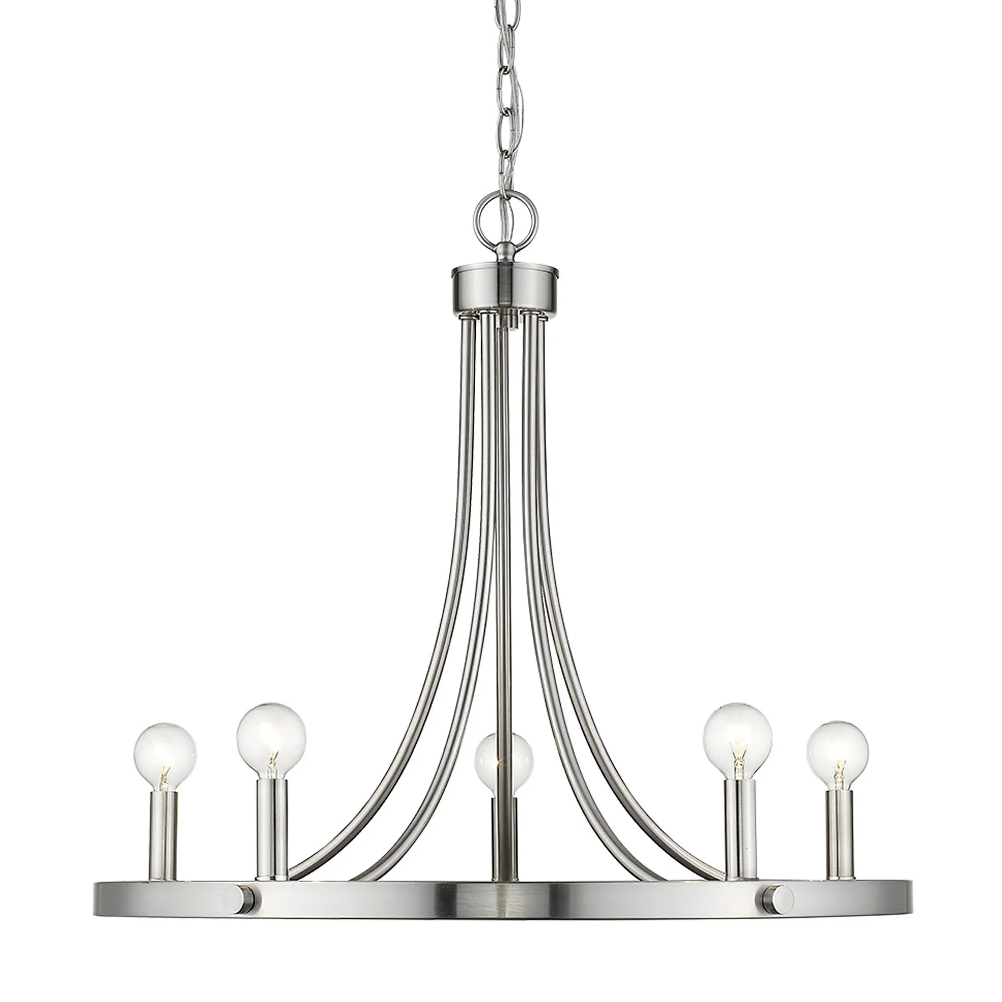 Sawyer 5-Light Chandelier in Satin Nickel