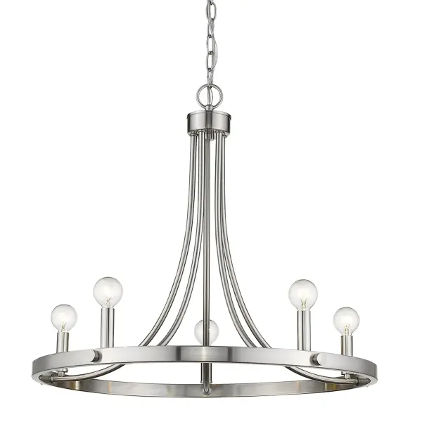 Sawyer 5-Light Chandelier in Satin Nickel - Image 2