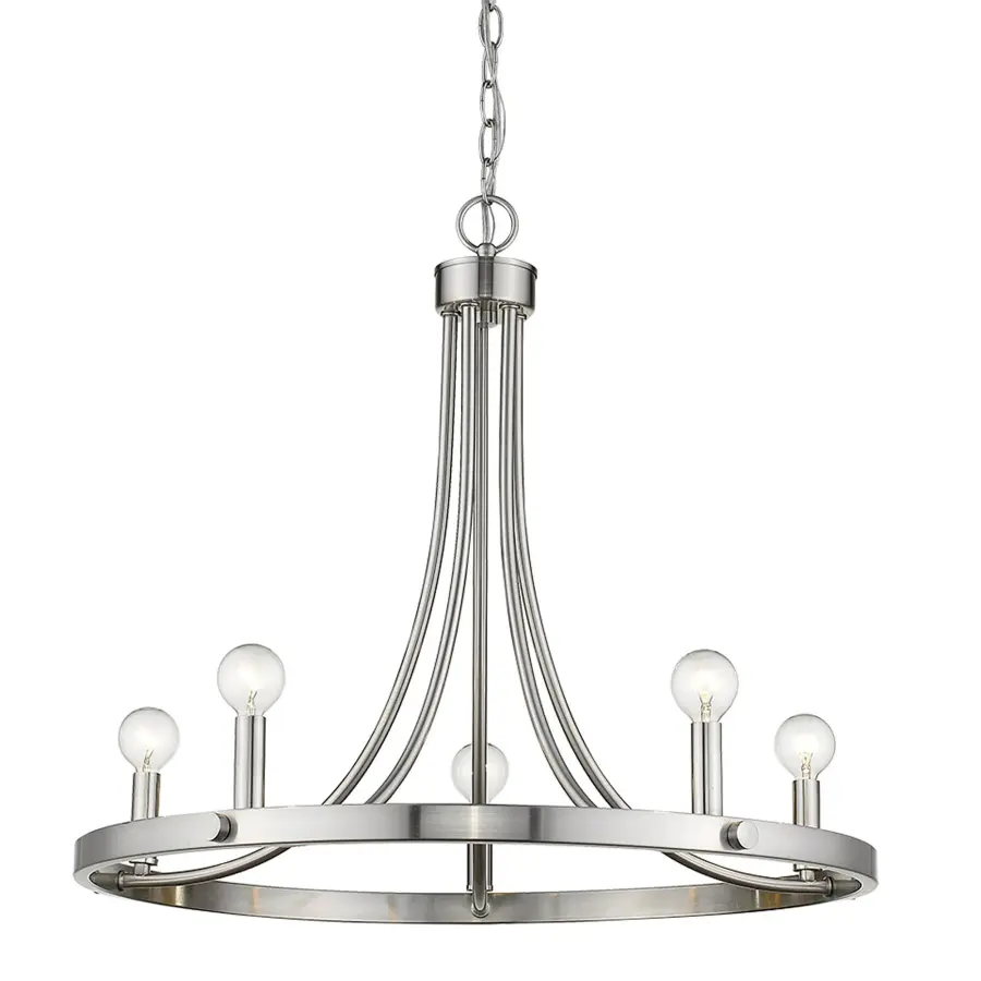 Sawyer 5-Light Chandelier in Satin Nickel - Image 2