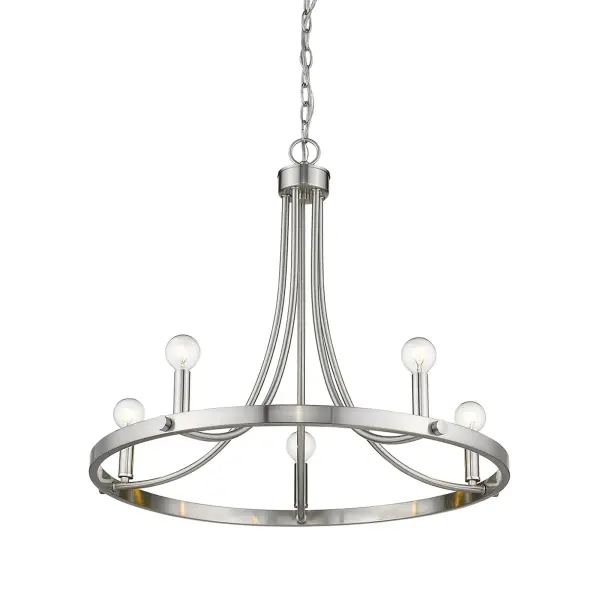 Sawyer 5-Light Chandelier in Satin Nickel - Image 3