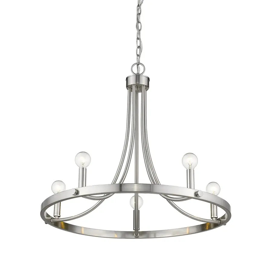 Sawyer 5-Light Chandelier in Satin Nickel - Image 3