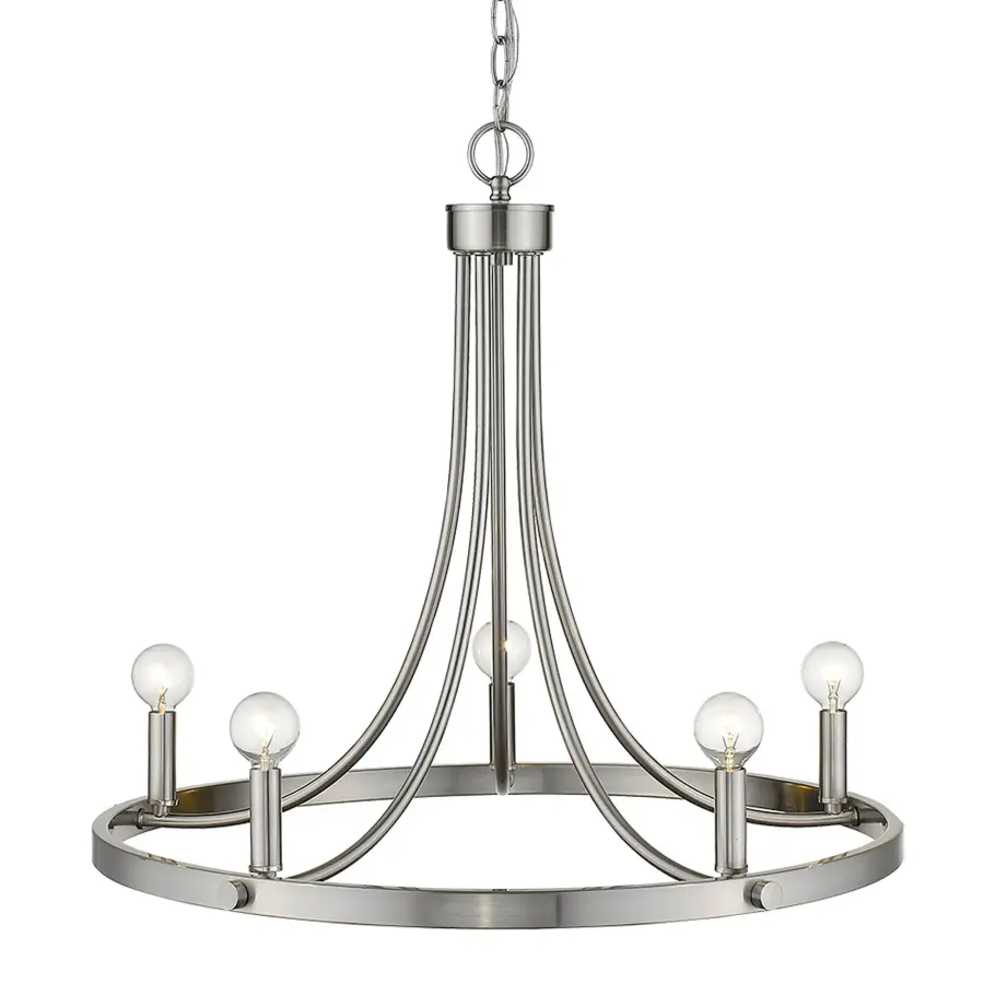 Sawyer 5-Light Chandelier in Satin Nickel - Image 4