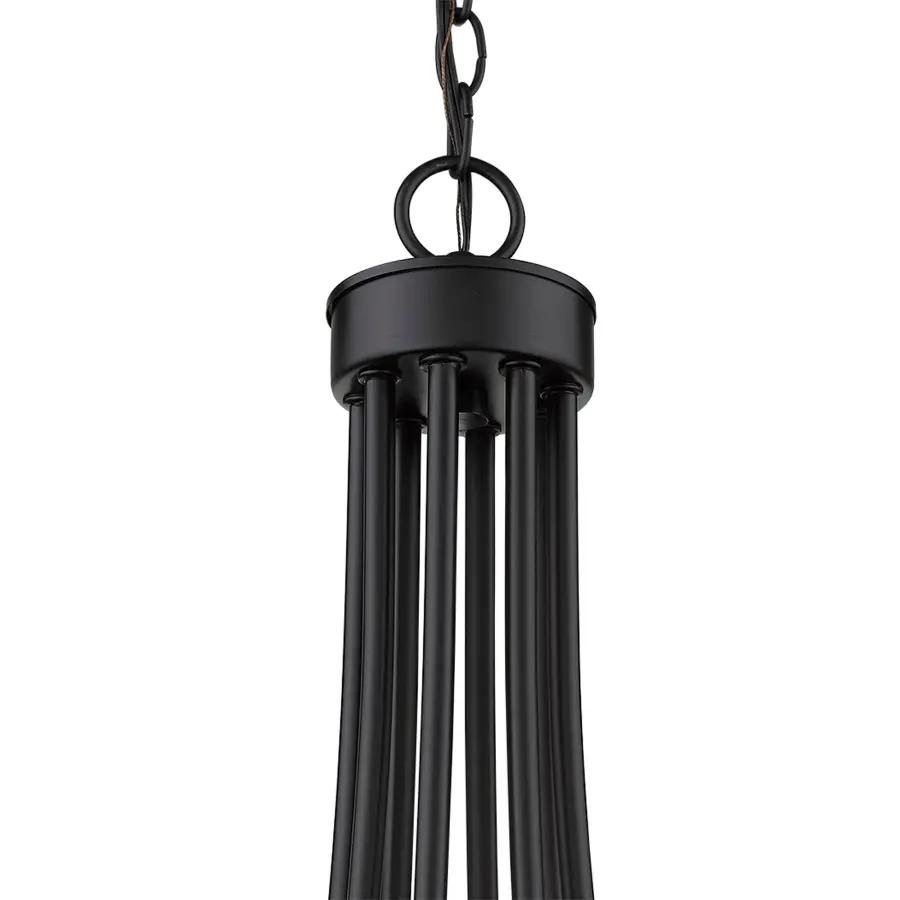 Sawyer 8-Light Chandelier in Matte Black - Image 6