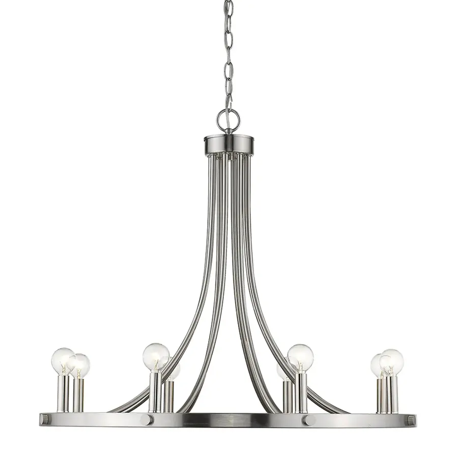 Sawyer 8-Light Chandelier in Satin Nickel - Image 2
