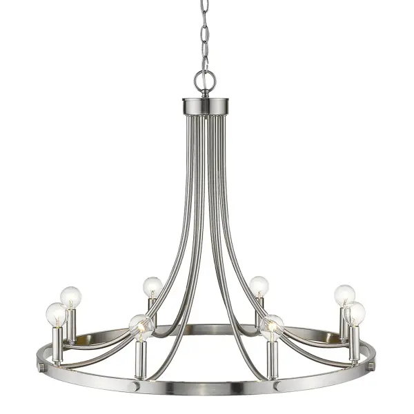 Sawyer 8-Light Chandelier in Satin Nickel - Image 5