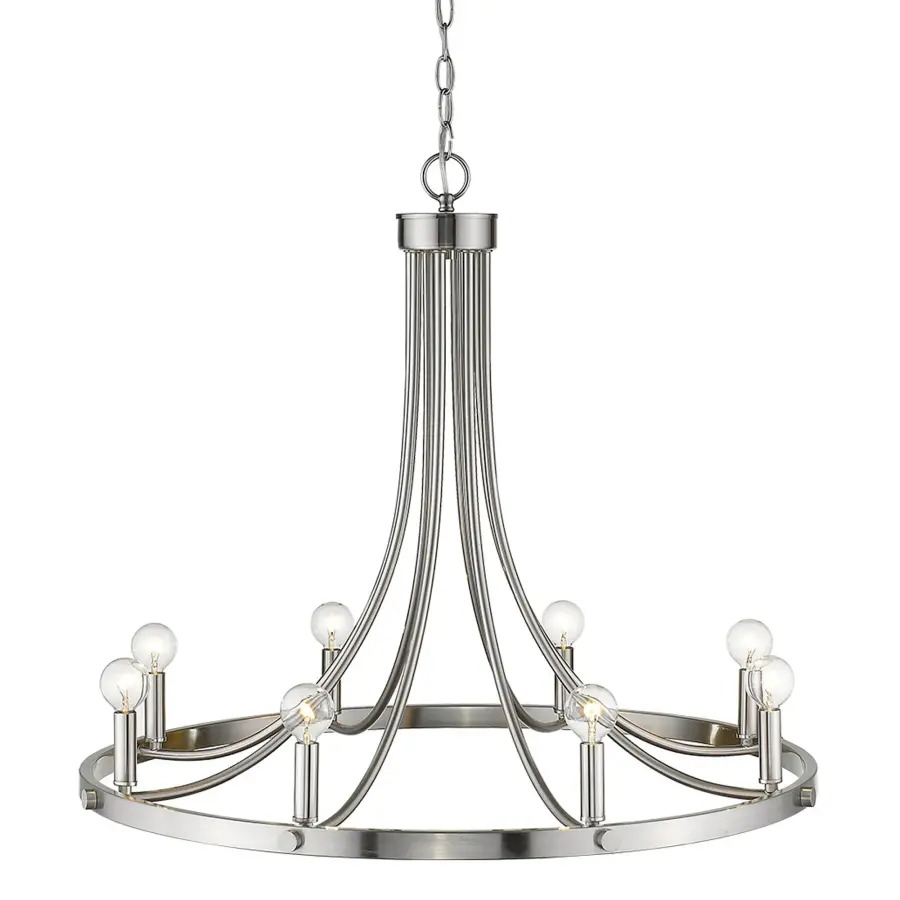 Sawyer 8-Light Chandelier in Satin Nickel - Image 5