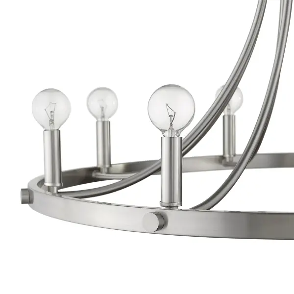 Sawyer 8-Light Chandelier in Satin Nickel - Image 7